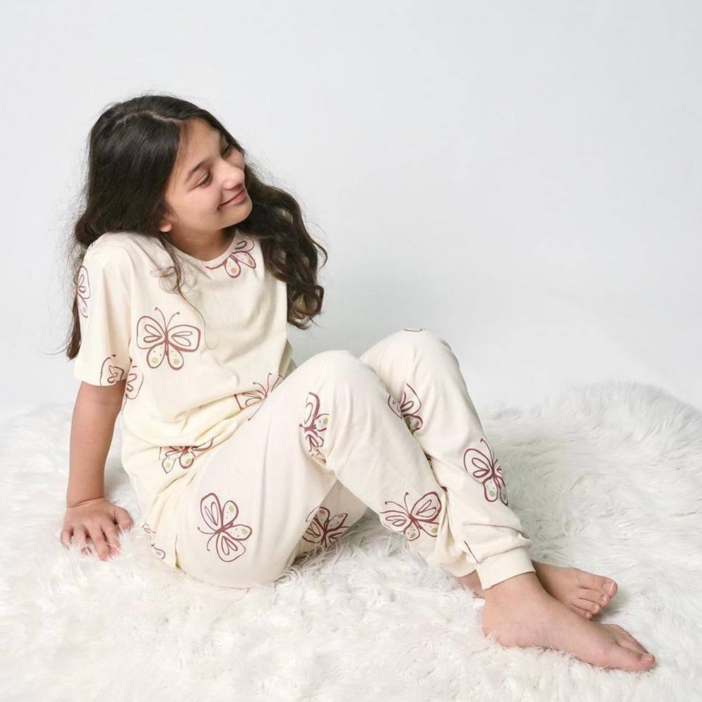 Beauty Butterfly Girls Pyjama Set